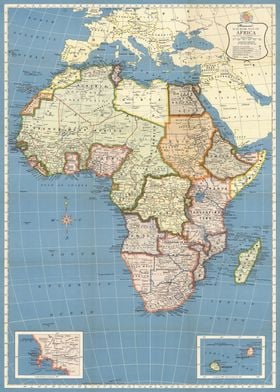 Vintage Map of Africa