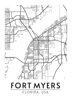 Fort Myers Florida Map 