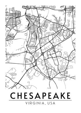 Chesapeake Virginia Map