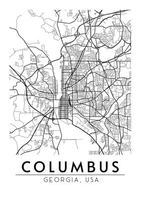 Columbus Georgia Map 