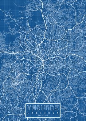 Yaounde Map Blueprint