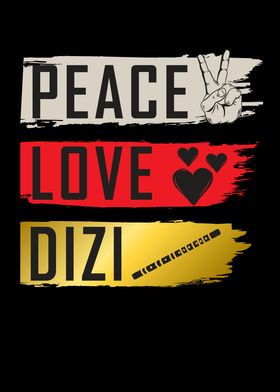 Peace Love Dizi Instrument