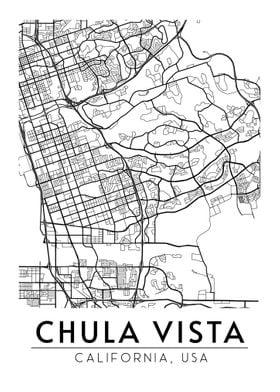 Chula Vista California Map