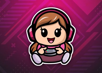 Kawaii Chibi Gamer Girl