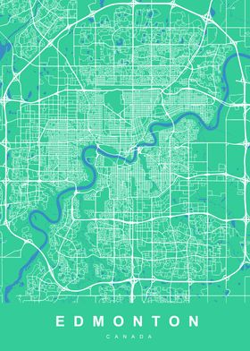 EDMONTON Map CANADA