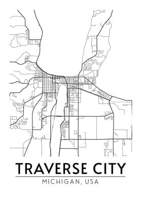 Traverse City Michigan Map