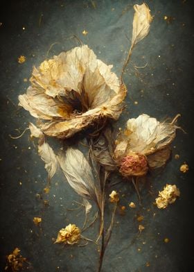 Dry flower painting