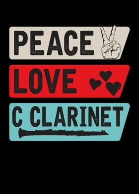 Peace Love C Clarinet