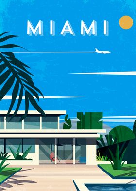 Miami USA retro travel