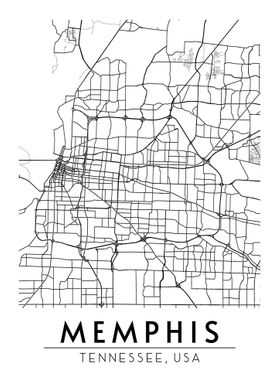 Memphis Tennessee Map