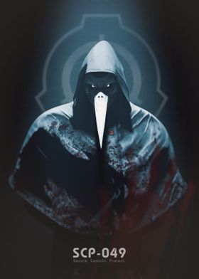 Plague Doctor SCP 049 Fanart Print Poster