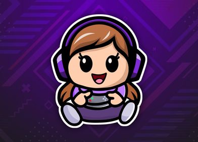 Kawaii Chibi Gamer Girl