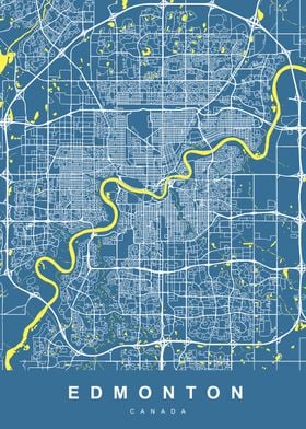 EDMONTON Map CANADA