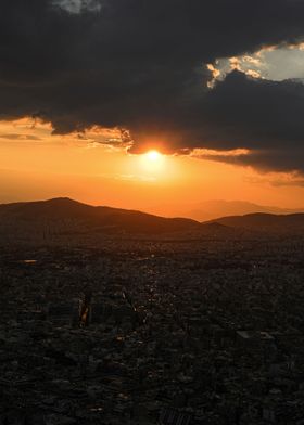 Athens sunset