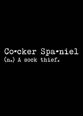 Cocker Spaniel Sock Thief