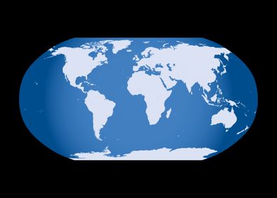 blue world map 