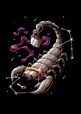 Zodiac Sign Scorpio Galaxy