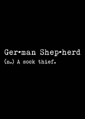 German Shepherd Sock Thief