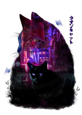 neon cat