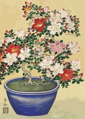 Japanese art flowers