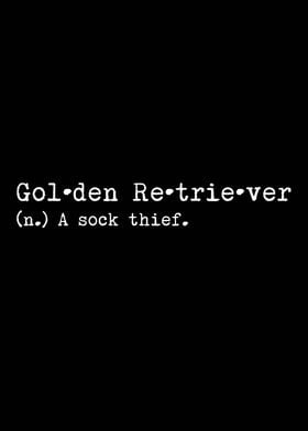 Retriever Dog Sock Thief 