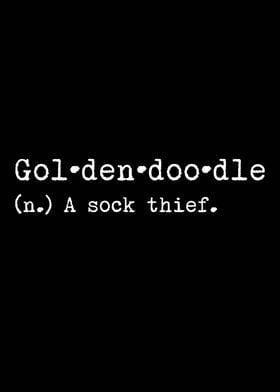 Goldendoodle A Sock Thief