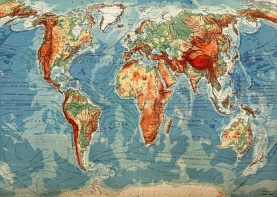 Old Map of the World