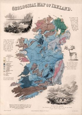 Geological map of Ireland