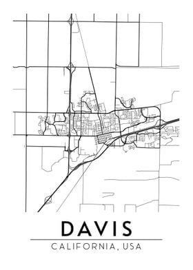 Davis California Map