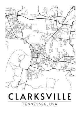 Clarksville Tennessee Map