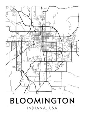 Bloomington Indiana Map