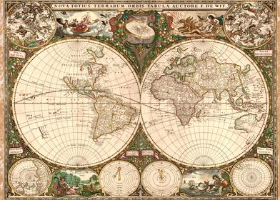 World Map 1600y Astrologic