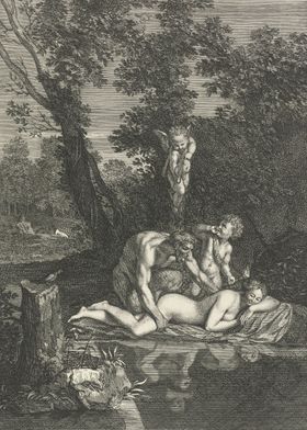 Satyr And Sleeping Nymph