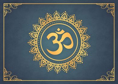 Hindu Ohm Symbol Teal