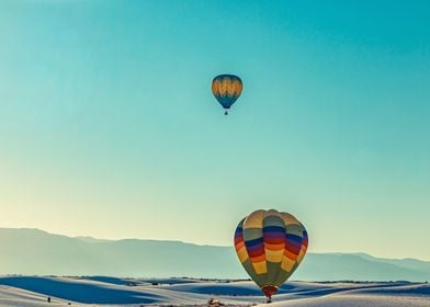 White Sand Hot Air Balloon