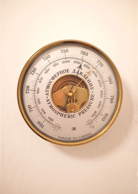Old Russian barometer