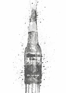 Beer Bottle Corona Grey