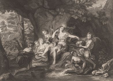 Diana And Nymphs At River