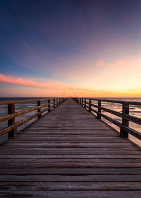 Bridge on the baltic sea