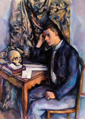 Young Man and Skull 1896