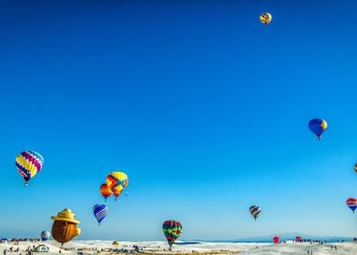 White Sand Hot Air Balloon