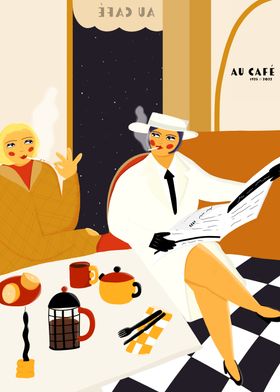 Au Cafe a Paris vintage