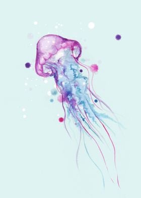 Jellyfish Watercolor