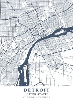 Detroit Ash Plane Map