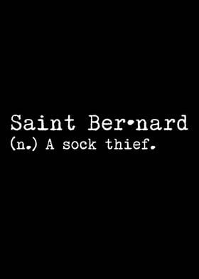 Saint Bernard Sock Thief