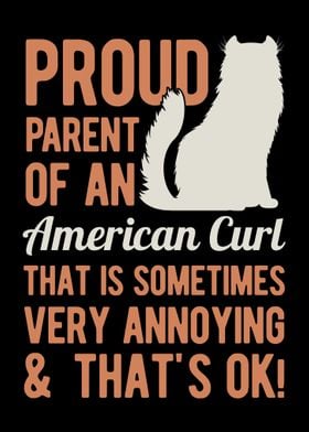 Funny American Curl Cat