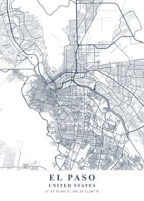 El Paso Ash Plane Map