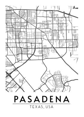 Pasadena Texas Map