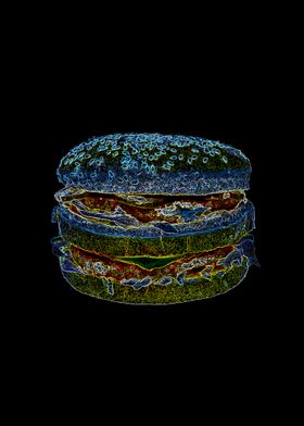 neon burger