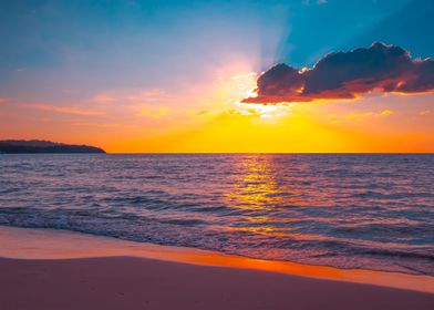 Beach Sunset Nature